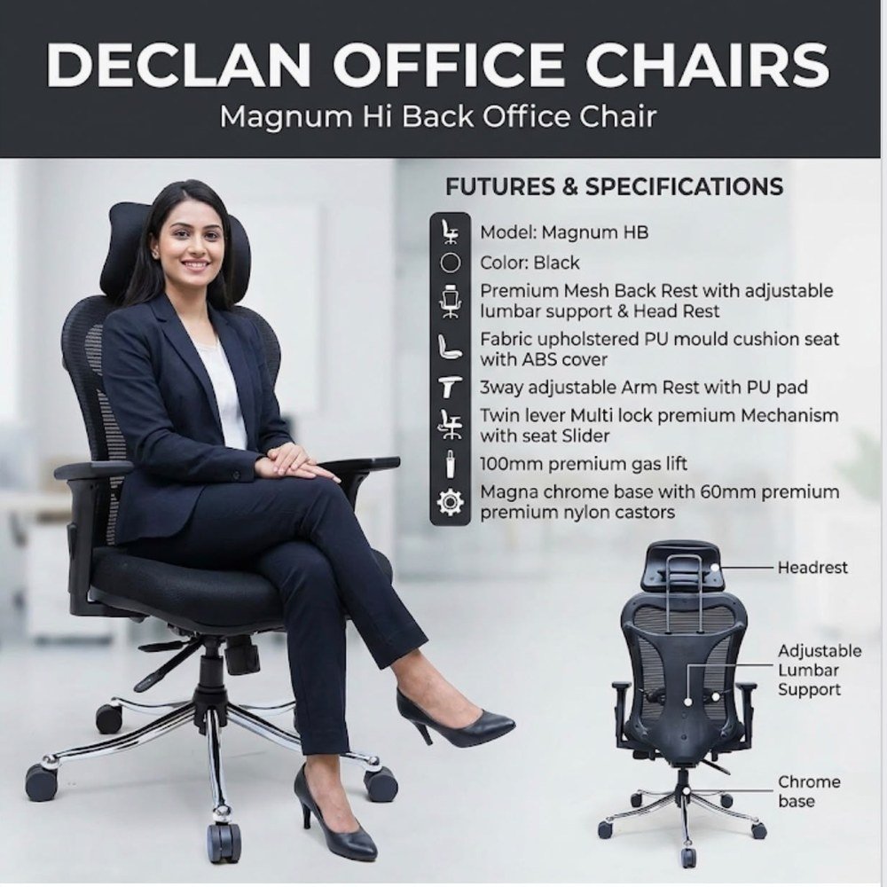 Declan Magnum Hi Back executive office chair